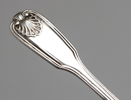 Indian Colonial Silver Salt Spoon - Hamilton & Co, Calcutta